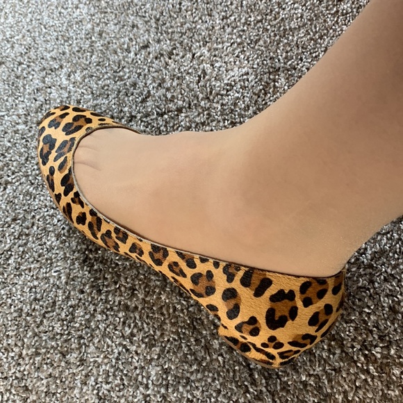 Barely Used J. Crew Lily Calf Hair Heels Size 10 - Picture 6 of 9